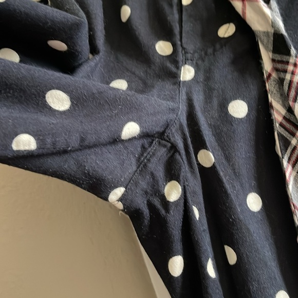 PJ Salvage Sz M Black Polka Dot 100% Cotton PJ Pants ONLY - Picture 3 of 15